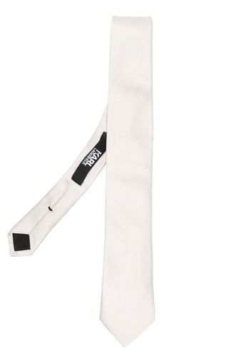 Karl Lagerfeld jacquard silk tie - Bianco