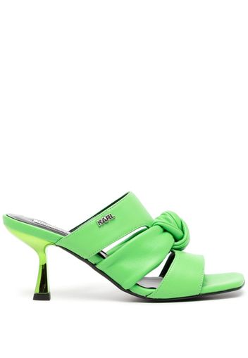 Karl Lagerfeld Panache 80mm knot-detailing sandals - Verde