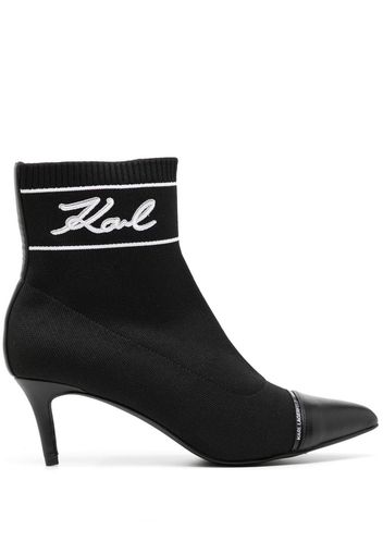 Karl Lagerfeld Pandara 60mm ankle boot - Nero