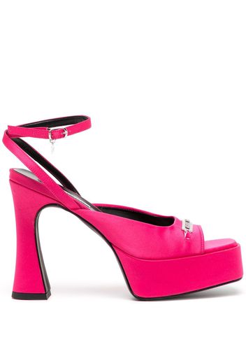 Karl Lagerfeld Lazula 120mm logo-engraved sandals - Rosa