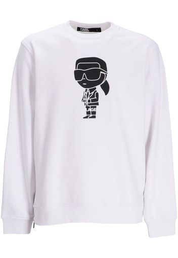 Karl Lagerfeld logo-print sweatshirt - Bianco