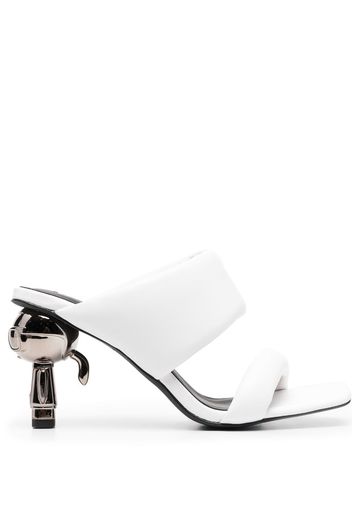 Karl Lagerfeld Ikon-heel double-strap mules - Bianco