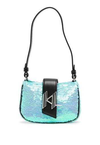 Karl Lagerfeld K/Evening monogram shoulder bag - Verde