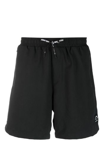 Karl Lagerfeld logo-print drawstring swim shorts - Nero