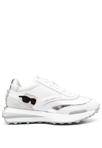 Karl Lagerfeld Zone Karl leather low-top sneakers - Bianco