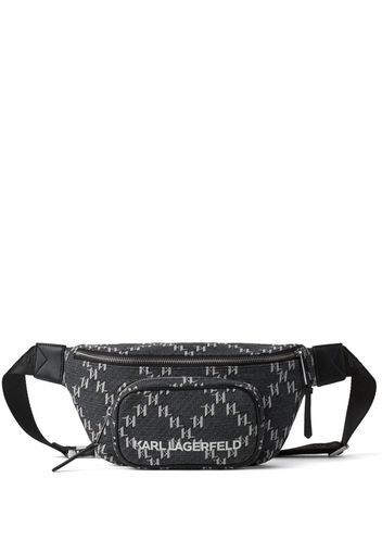 Karl Lagerfeld K/Monogram zip belt bag - Grigio