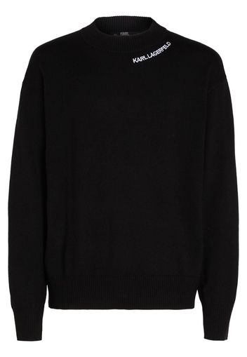 Karl Lagerfeld Karl logo crew neck sweater - Nero