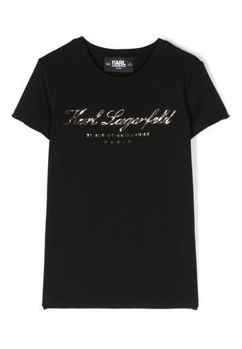 Karl Lagerfeld Kids T-shirt con stampa - Nero