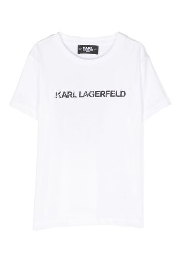 Karl Lagerfeld Kids T-shirt a maniche corte Ikonik - Bianco