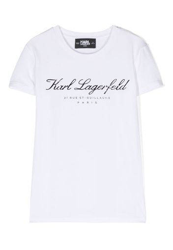 Karl Lagerfeld Kids T-shirt girocollo - Bianco