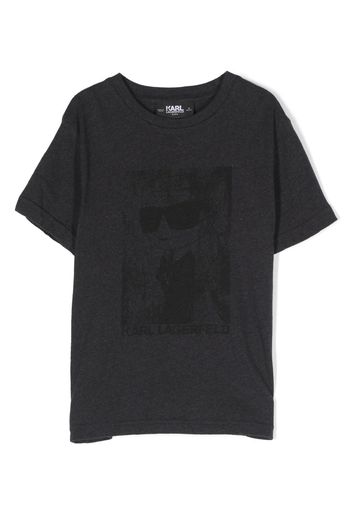 Karl Lagerfeld Kids T-shirt con stampa - Grigio