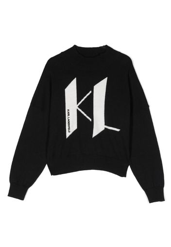 Karl Lagerfeld Kids Maglione Seasonal Logo - Nero