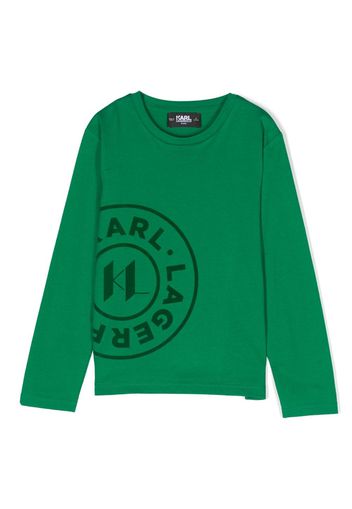 Karl Lagerfeld Kids T-shirt con logo - Verde