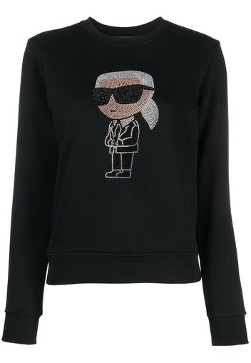 Karl Lagerfeld Maglione con strass - Nero