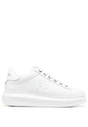 Karl Lagerfeld Kapri logo-embossed leather sneakers - Bianco