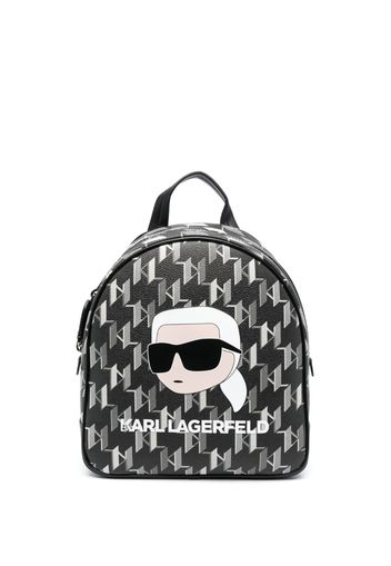 Karl Lagerfeld Zaino K/Ikonik 2.0 con monogramma - Nero