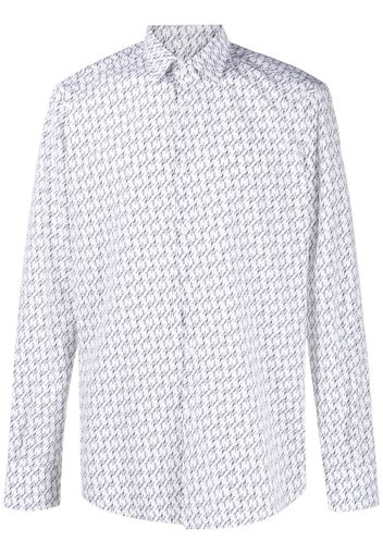 Karl Lagerfeld Karligraphy-motif cotton shirt - Giallo