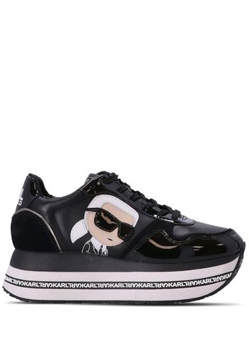 Karl Lagerfeld Velocita II platform sneakers - Nero