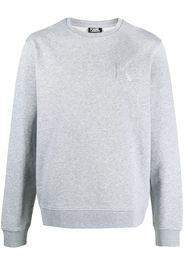 K embroidery rib-trimmed sweatshirt