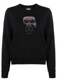 Karl Lagerfeld K/Ikonik sparkle sweatshirt - Nero