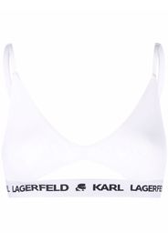 Karl Lagerfeld Reggiseno con logo - Bianco