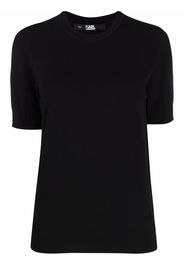 Karl Lagerfeld Top con effetto jacquard - Nero