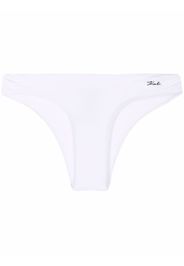 Karl Lagerfeld logo-lettering bikini bottoms - Bianco