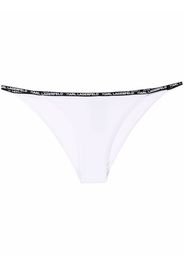 Karl Lagerfeld logo waist triangle bikini bottoms - Bianco