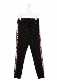 Karl Lagerfeld Kids logo-tape track pants - Nero