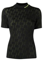 Karl Lagerfeld monogram knitted top - Nero