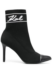 Karl Lagerfeld Pandara sock-style ankle boots - Nero