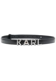 Karl Lagerfeld Cintura con strass - Nero