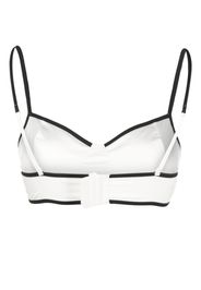 Karl Lagerfeld Bralette bicolore - Bianco