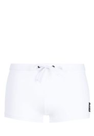 Karl Lagerfeld logo-print drawstring trunks - Bianco