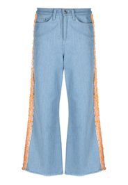 Karl Lagerfeld Jeans a gamba ampia - Blu
