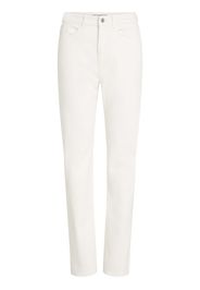 Karl Lagerfeld Pantaloni denim Klxav a vita alta - Bianco