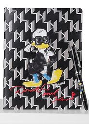 Karl Lagerfeld Set quaderno e penna x Disney - Nero