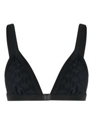 Karl Lagerfeld Top bikini con monogramma KL - Nero