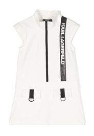 Karl Lagerfeld Kids logo-tape tennis dress - Bianco