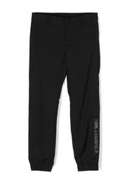 Karl Lagerfeld Kids Pantaloni Ceremony con logo - Nero