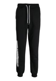 Karl Lagerfeld logo-print cotton track pants - Nero