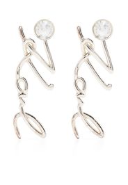 Karl Lagerfeld K/Signature drop earrings - Argento