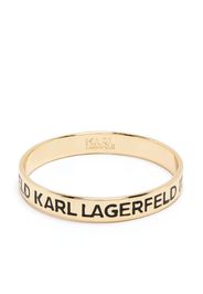 Karl Lagerfeld logo-print bangle bracelet - Oro