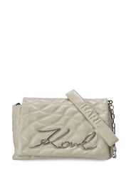 Karl Lagerfeld K/Signature quilted crossbody bag - Toni neutri