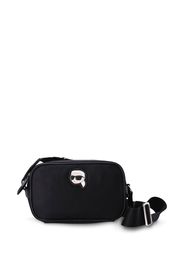 Karl Lagerfeld patch-detail crossbody bag - Nero