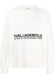 Karl Lagerfeld Felpa con stampa - Bianco