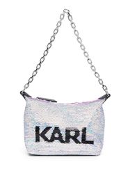 Karl Lagerfeld Borsa a spalla K/Evening con paillettes - Viola