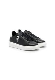 Karl Lagerfeld Kids logo-patch low-top sneakers - Nero