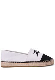 Karl Lagerfeld logo-embroidered espadrilles - Bianco