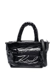 Karl Lagerfeld Borsa tote con placca logo - Nero